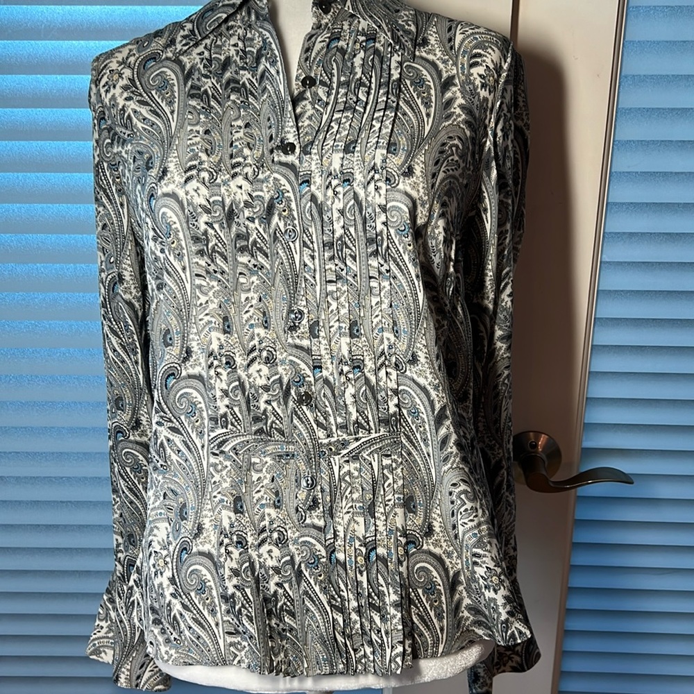 JONES NEW YORK SILK BLOUSE NWOT
